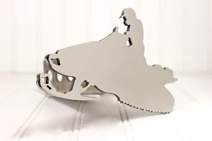 Stainless Snowmobile Hitch Cover – Fits 2” Hitch Receiver – Free Shipping