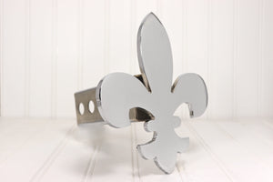Chrome Fleur de lis Hitch Cover – Fits 2” Hitch Receiver – Free Shipping