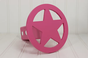 Pink Circle Star Hitch Cover – Fits 2” Hitch Receiver – Free Shipping