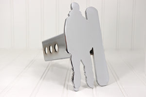 Chrome Snowboarder Hitch Cover – Fits 2” Hitch Receiver – Free Shipping