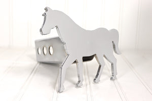 Chrome Show Horse Hitch Cover – Fits 2” Hitch Receiver – Free Shipping
