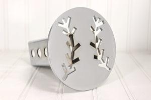 Chrome Baseball Hitch Cover – Fits 2” Hitch Receiver – Free Shipping