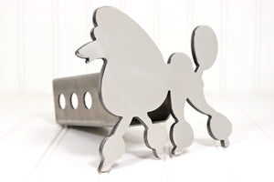 Stainless Poodle Hitch Cover – Fits 2” Hitch Receiver – Free Shipping