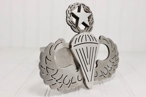 Stainless Steel Master Parachutist Badge Hitch Cover – Fits 2” Hitch Receiver – Free Shipping