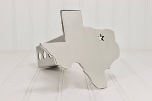Stainless Texas with Star Hitch Cover, Polished – Fits 2” Hitch Receiver – Free Shipping