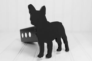 Matte Black French Bulldog Hitch Cover – Fits 2” Hitch Receiver – Free Shipping