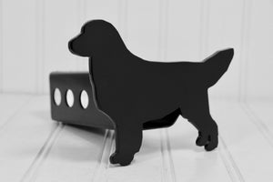 Black Golden Retriever Hitch Cover – Fits 2” Hitch Receiver – Free Shipping