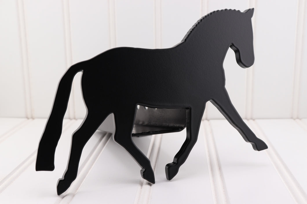 Matte Black Dressage Riding Horse Hitch Cover, Free Shipping