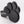 Matte Black Stainless Steel Paw Print Hitch Cover.