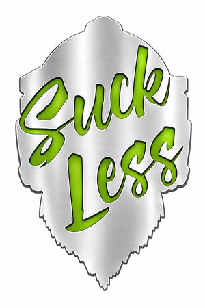 Monster Green Suck Less Stainless Steel Hitch Cover.