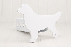 White Golden Retriever Hitch Cover – Fits 2” Hitch Receiver