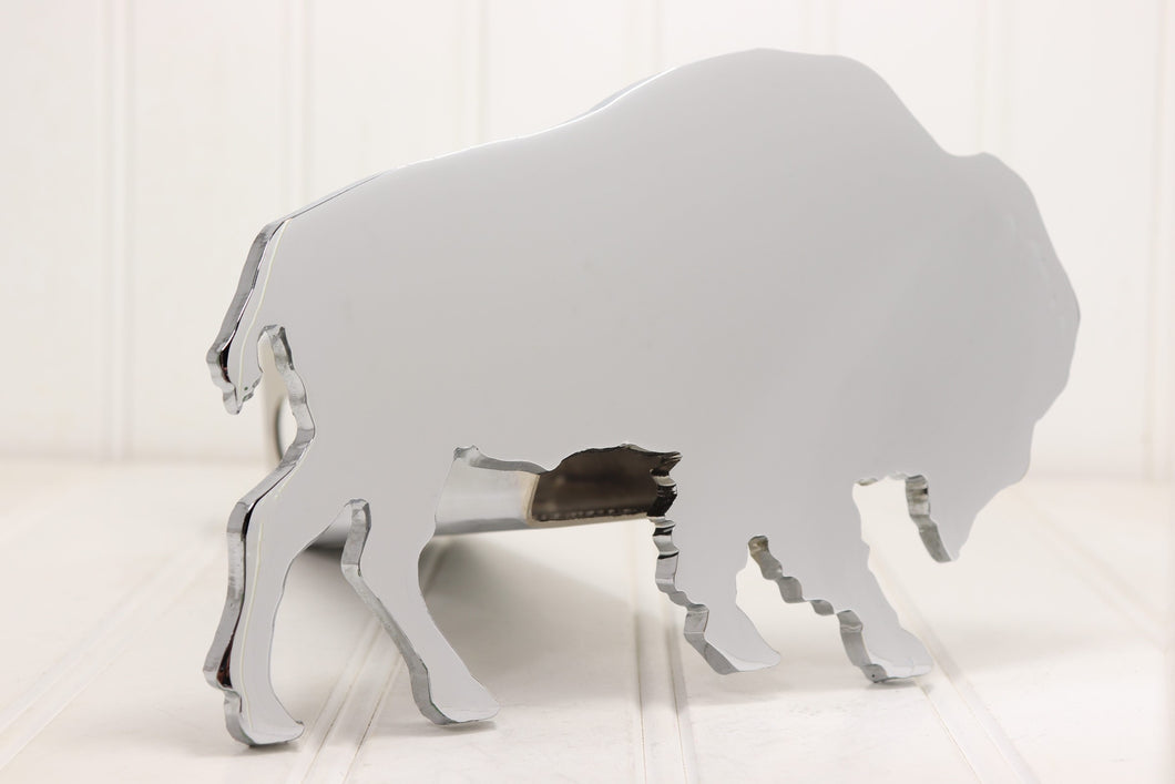 Chrome Bison / Buffalo Hitch Cover 2