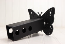 Load image into Gallery viewer, Matte Black Stainless Butterfly Hitch Cover, Free Shipping
