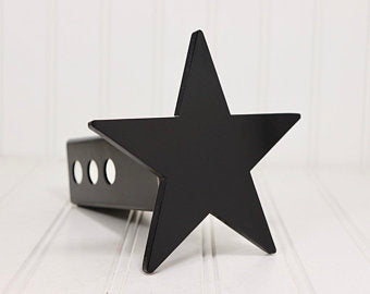 Matte Black Five Point Star Hitch Cover