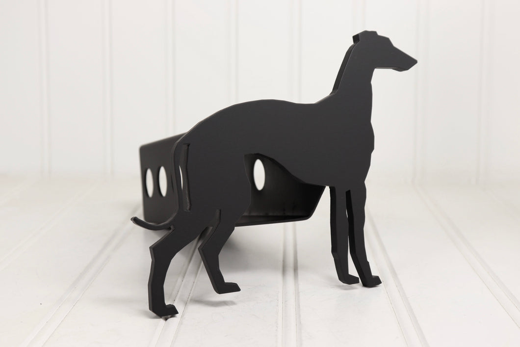 Matte Black Greyhound Hitch Cover, Free Shipping