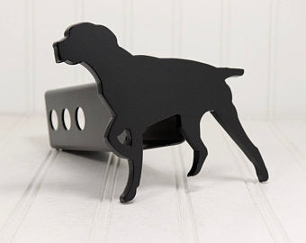 Matte Black Shorthaired Pointer Dog Hitch Cover