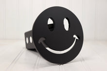 Load image into Gallery viewer, Matte Black Smiley Face Hitch Cover, Free Shipping

