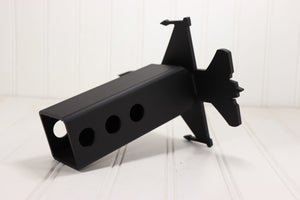 Matte Black Stainless F-16 Hitch Cover – Fits 2” Hitch Receiver – Free Shipping