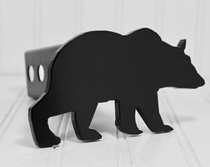 Matte Black Grizzly Bear Hitch Cover
