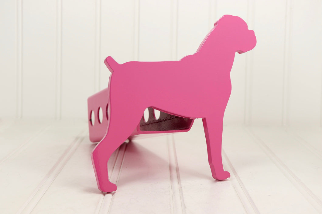 Pink Boxer Floppy Ears Hitch Cover, Free Shipping