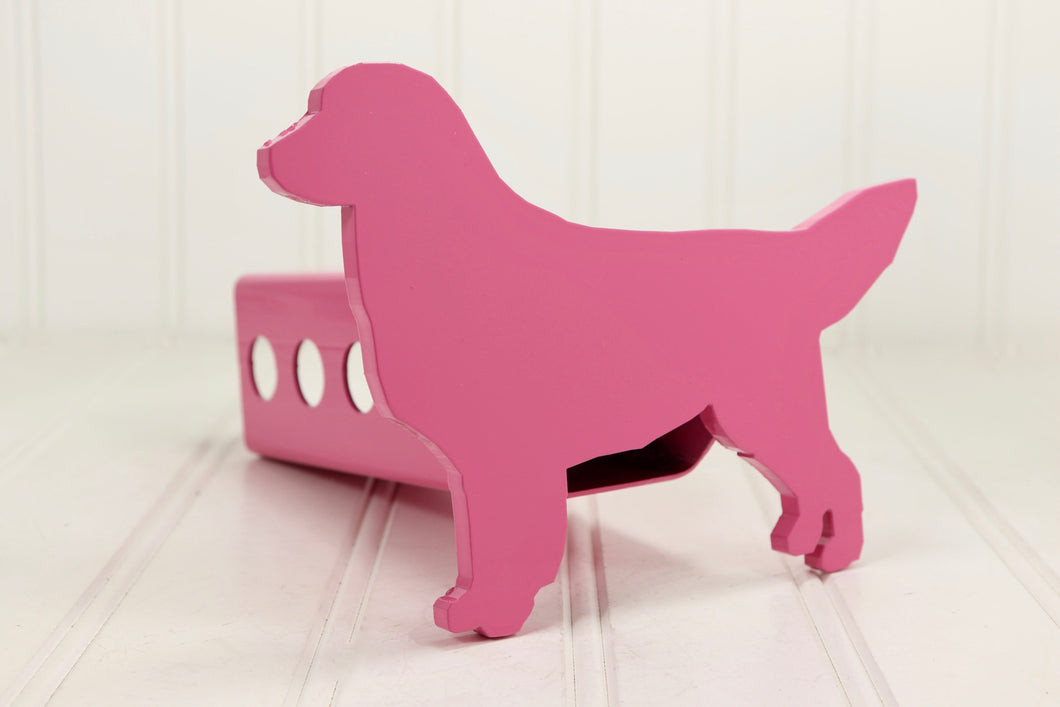 Pink Golden Retriever Hitch Cover, Free Shipping