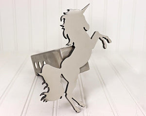 Stainless Unicorn Hitch Cover