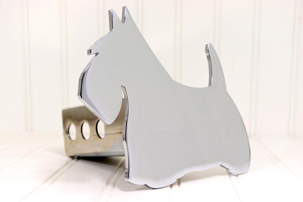 Chrome Scottie Dog Hitch Cover, Free Shipping