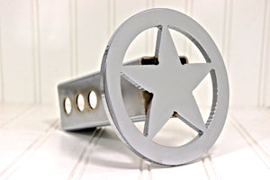 Chrome Circle Star Hitch Cover, Free Shipping