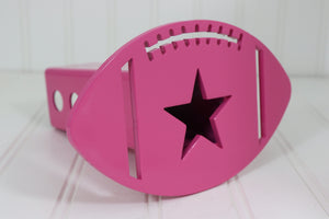 Pink Football Hitch Cover, Free Shipping