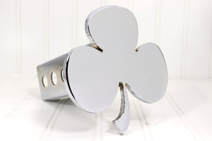 Chrome Shamrock Hitch Cover, Free Shipping