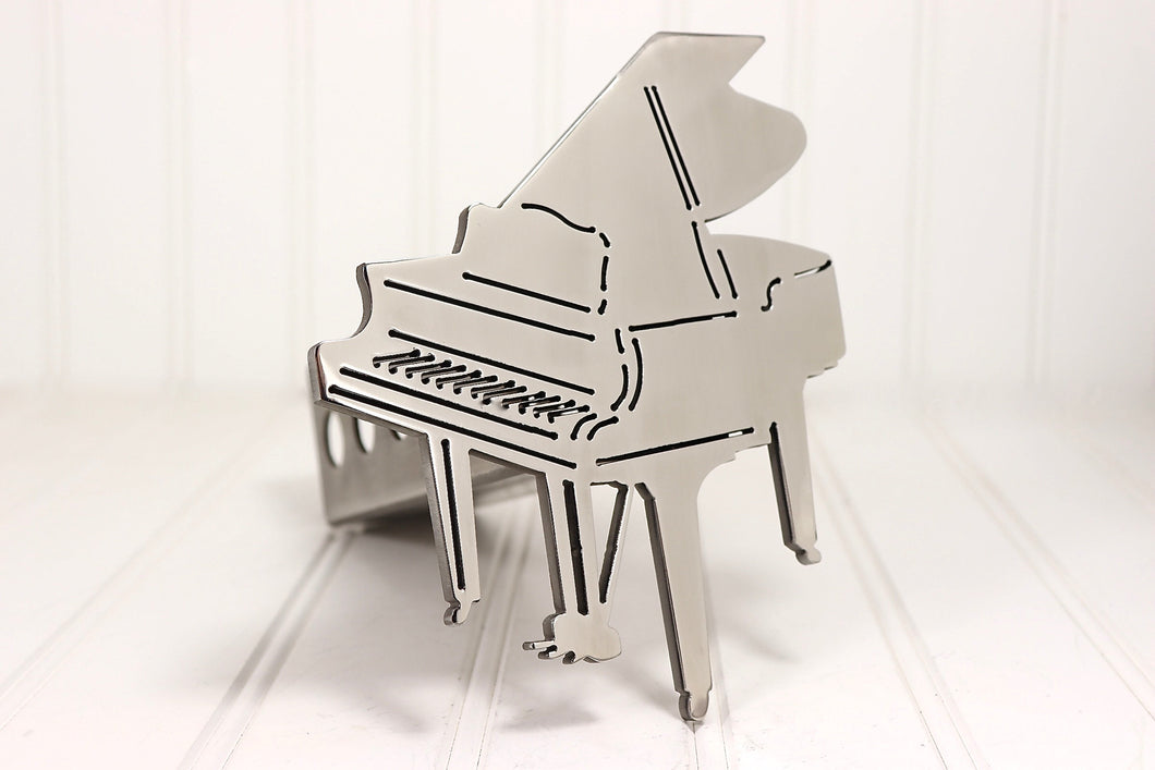 Stainless Grand Piano Hitch Cover, Free Shipping