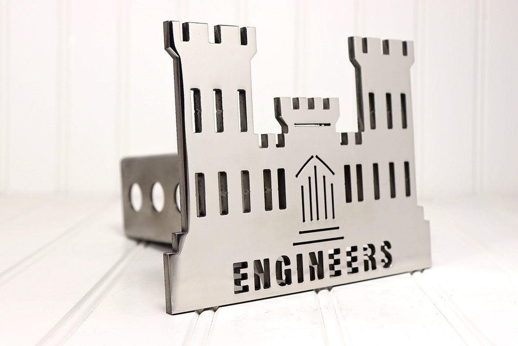 Stainless Engineers Castle Hitch Cover, Free Shipping