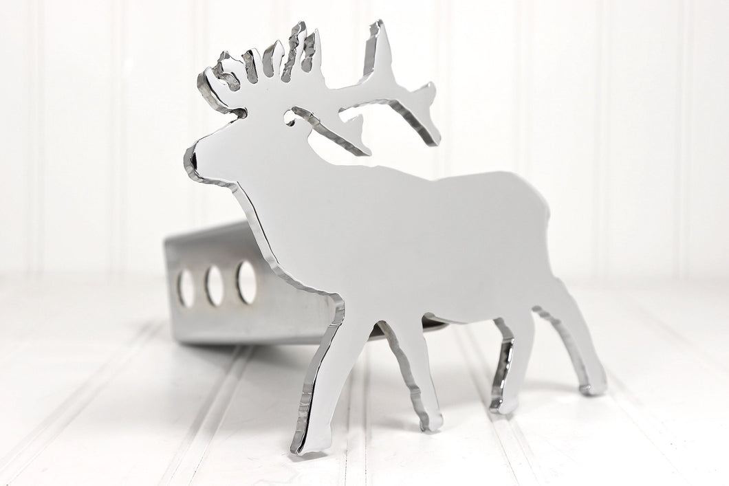 Chrome Elk Hitch Cover, Free Shipping