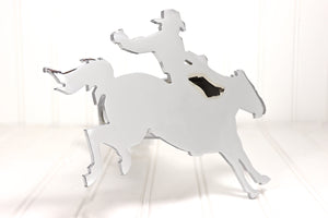 Chrome Bronc Rider Hitch Cover, Free Shipping