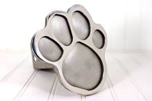 Stainless Steel Paw Print Hitch Cover, Free Shipping