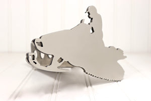 Stainless Snowmobile Hitch Cover, Free Shipping