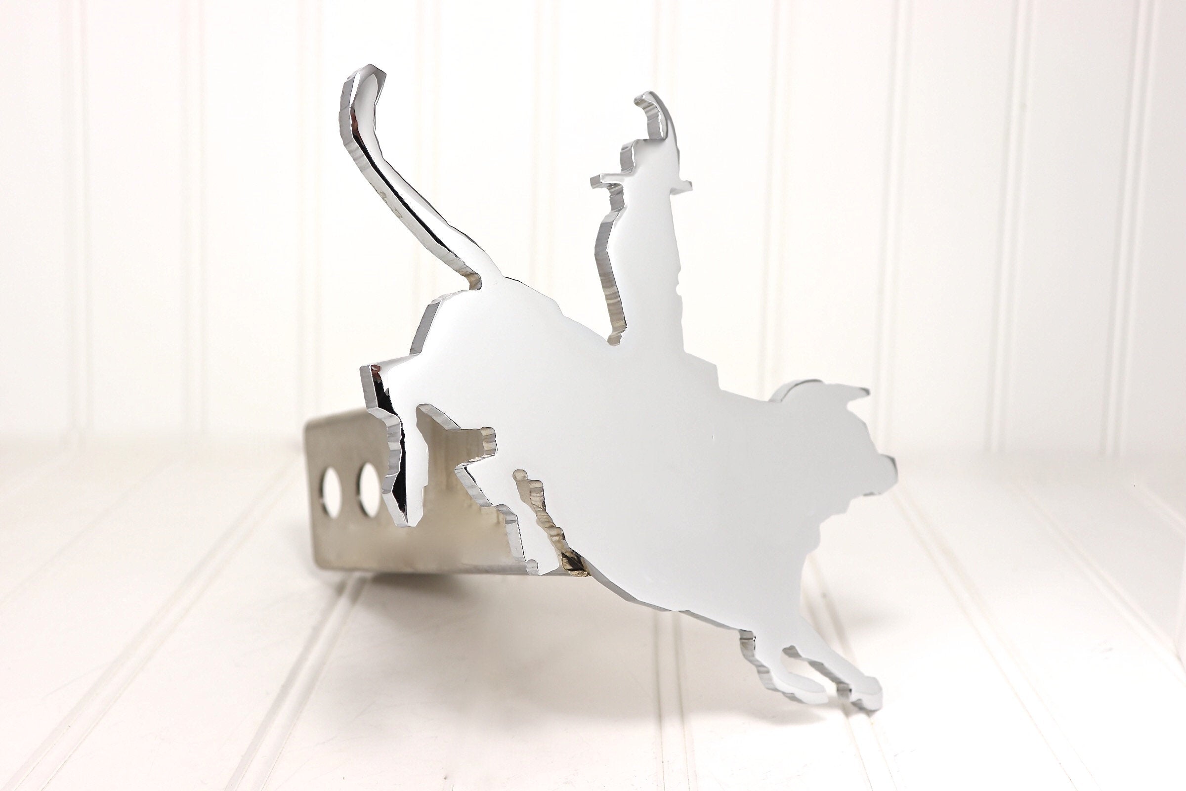 Chrome Bull Riding Hitch Cover, Free Shipping – Custom Hitch Covers