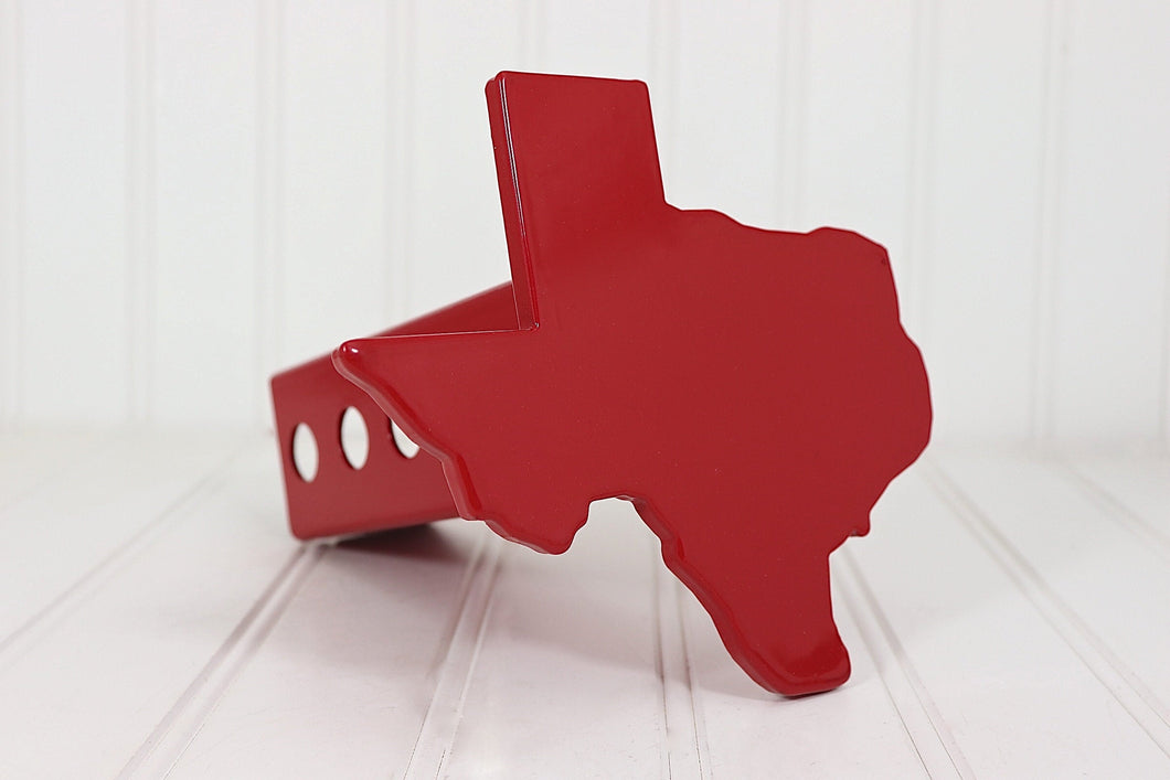 Red Texas Hitch Cover, Free Shipping