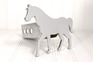 Chrome Show Horse Hitch Cover, Free Shipping