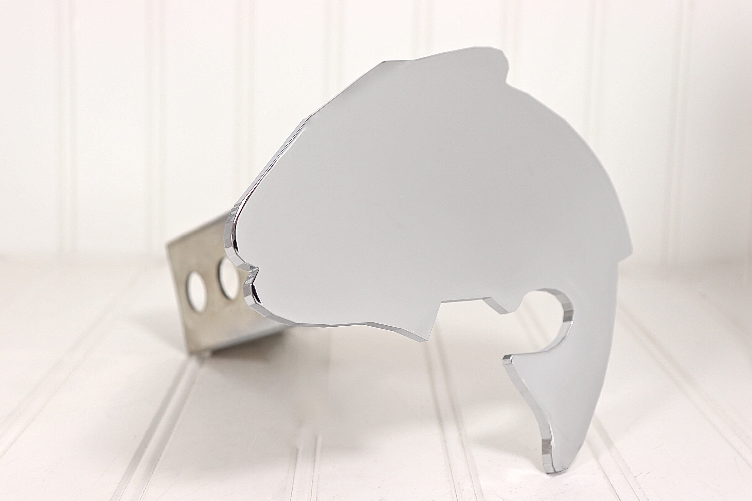 Chrome Bass Fish Hitch Cover, Free Shipping