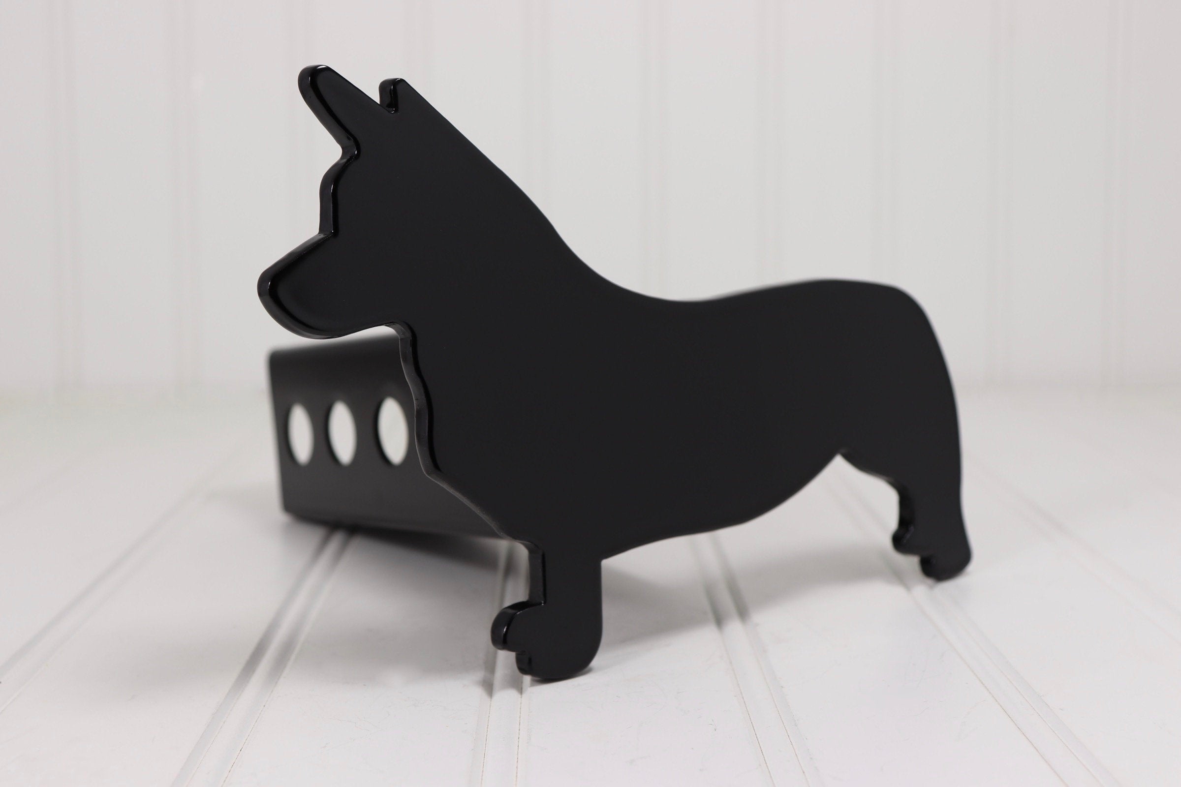 Matte Black Corgi Hitch Cover, Free Shipping