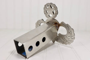 Stainless Steel Master Parachutist Badge Hitch Cover, Free Shipping