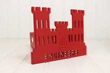 Load image into Gallery viewer, Red Engineers Castle Hitch Cover, Free Shipping
