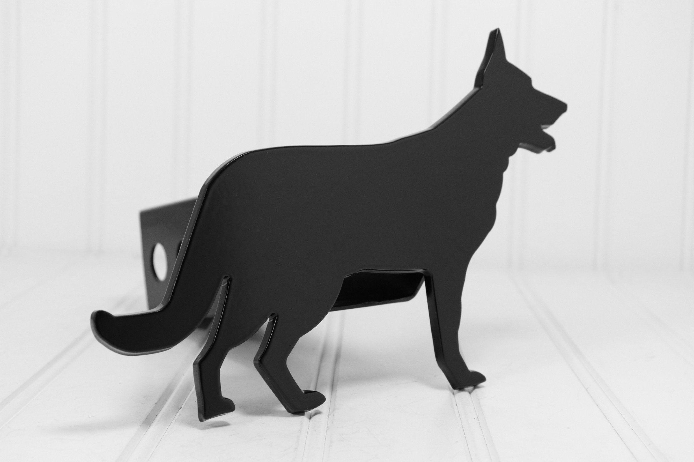 Black German Shepherd Hitch Cover, Free Shipping
