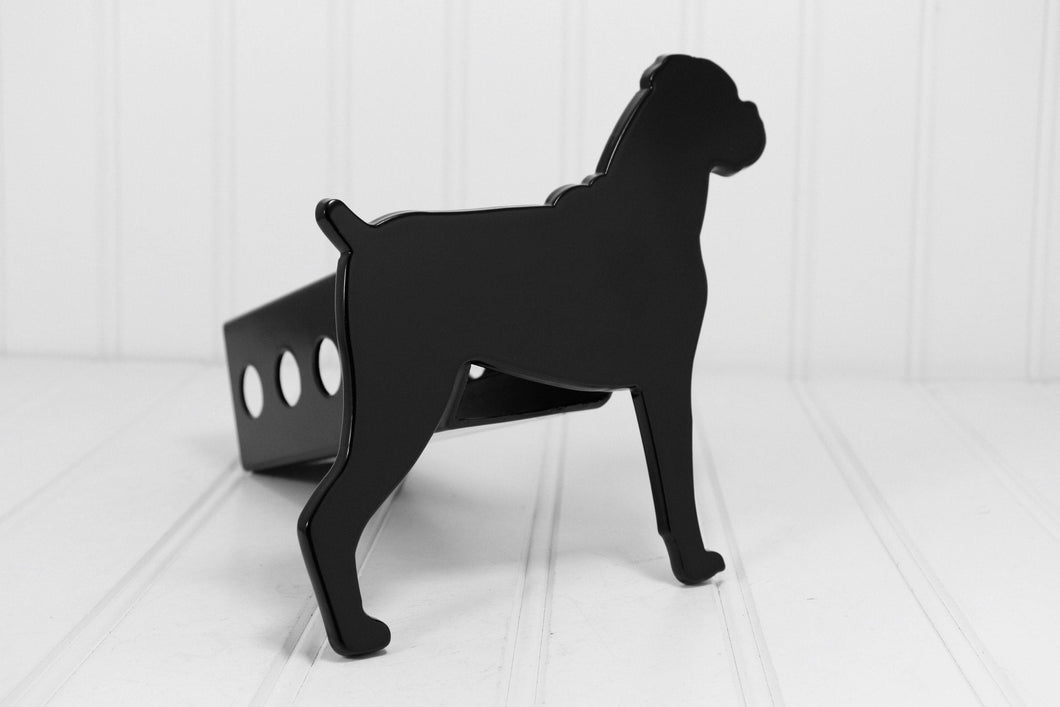 Black Boxer Floppy Ears Hitch Cover, Free Shipping